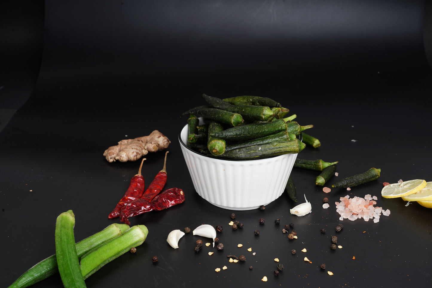Okra Crisps β A Gourmet Twist on a Green Classic