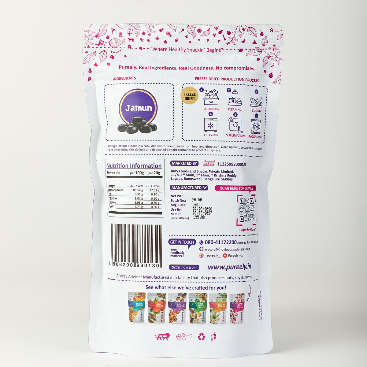 Jamun Crunch - Naturally Purple, Naturally Powerful